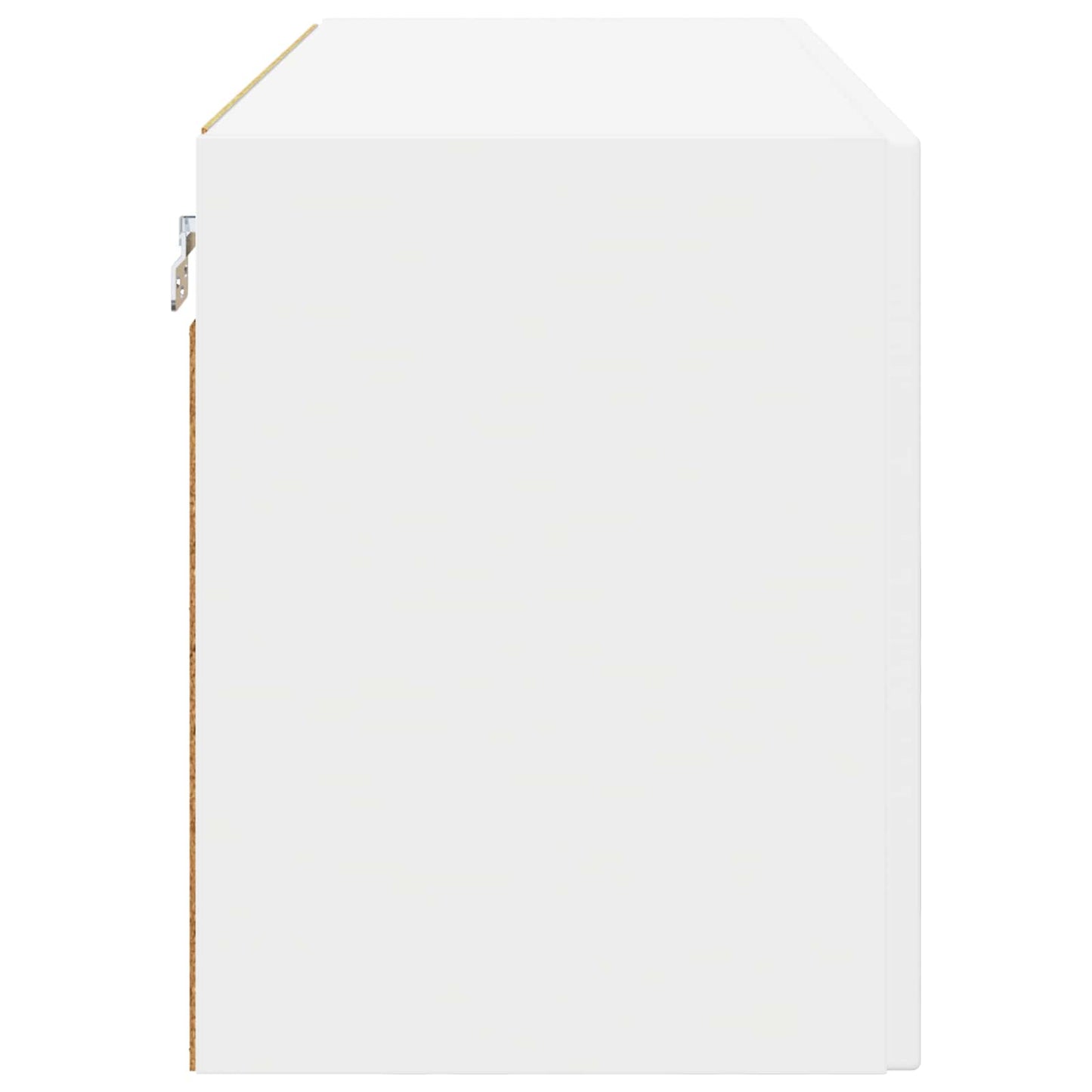 Wall Glass Cabinet PORTO White 80 x 31 x 40 cm Engineered Wood