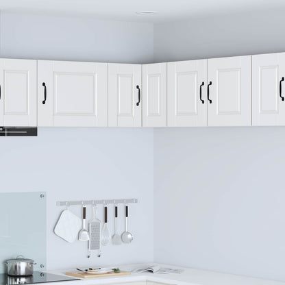 Wall Corner Cabinet PORTO White 57 x 57 x 40 cm Engineered Wood