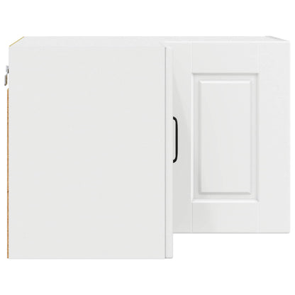 Wall Corner Cabinet PORTO White 57 x 57 x 40 cm Engineered Wood