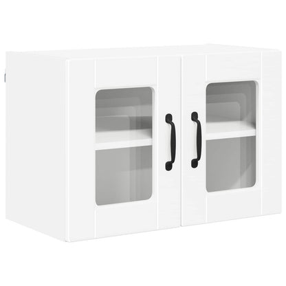 Wall Glass Cabinet PORTO 2 pcs White 60 x 31 x 40 cm