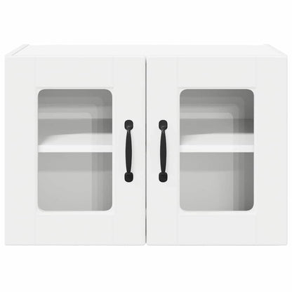 Wall Glass Cabinet PORTO 2 pcs White 60 x 31 x 40 cm