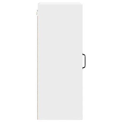 Wall Glass Cabinet PORTO White 40 x 31 x 80 cm Engineered Wood