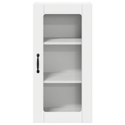 Wall Glass Cabinet PORTO 2 pcs White 40 x 31 x 80 cm