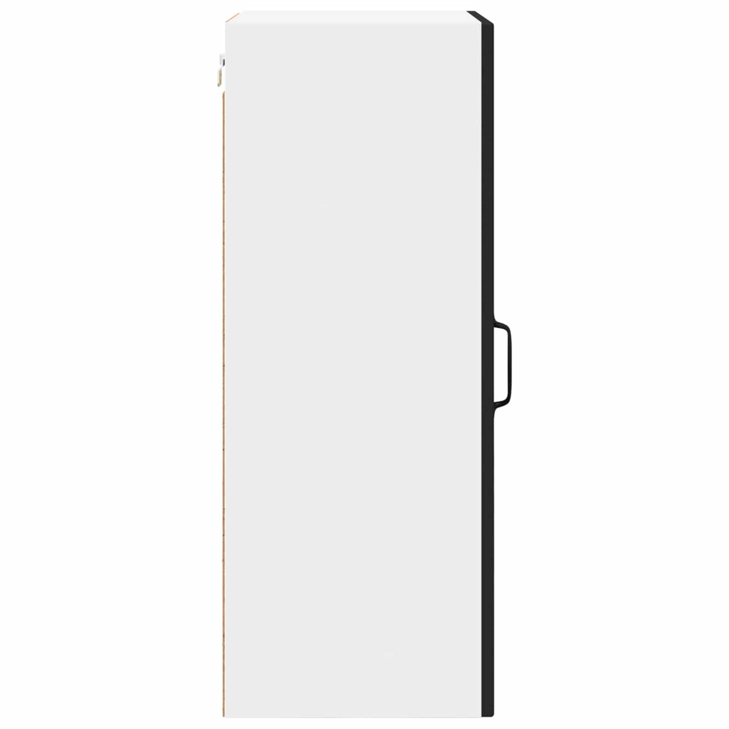 Wall Glass Cabinet PORTO Black 40 x 31 x 80 cm Engineered Wood