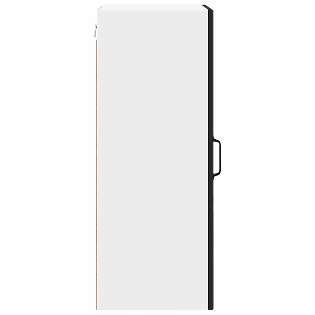 Wall Glass Cabinet PORTO 2 pcs Black 40 x 31 x 80 cm