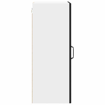 Wall Glass Cabinet PORTO 2 pcs Black 40 x 31 x 80 cm
