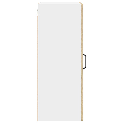 Wall Glass Cabinet PORTO Sonoma Oak 40 x 31 x 80 cm