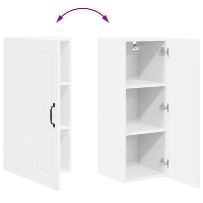 Wall Cabinet PORTO White 30 x 31 x 80 cm Engineered Wood