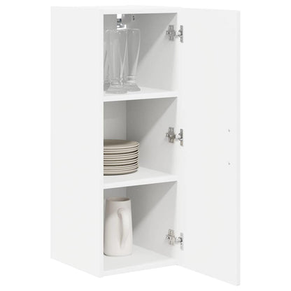 Wall Cabinet PORTO White 30 x 31 x 80 cm Engineered Wood