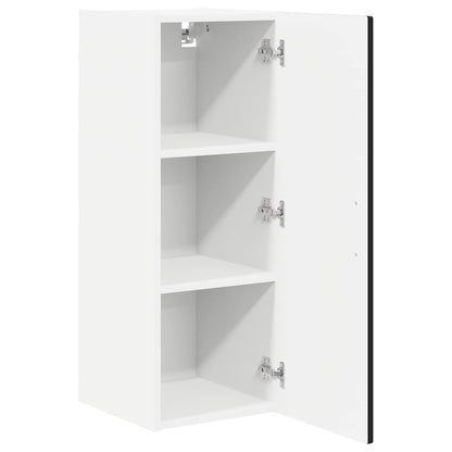 Wall Cabinet PORTO Black 30 x 31 x 80 cm Engineered Wood
