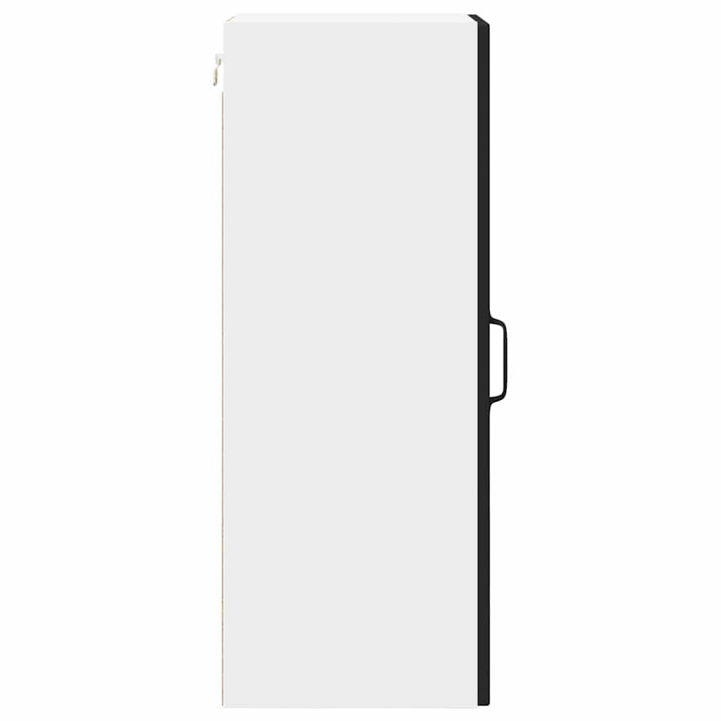 Wall Cabinet PORTO Black 30 x 31 x 80 cm Engineered Wood