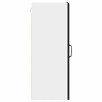 Wall Cabinet PORTO Black 30 x 31 x 80 cm Engineered Wood