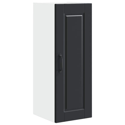 Wall Cabinet PORTO 2 pcs Black 30 x 31 x 80 cm Engineered Wood