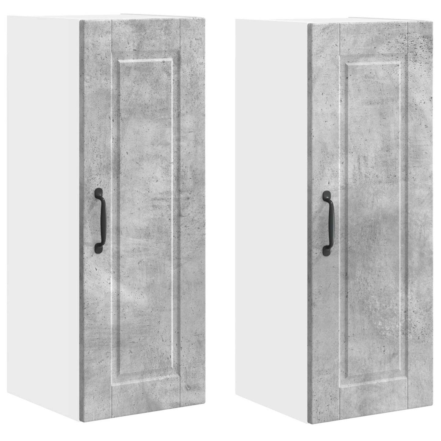 Wall Cabinet PORTO 2 pcs Concrete Grey 30 x 31 x 80 cm