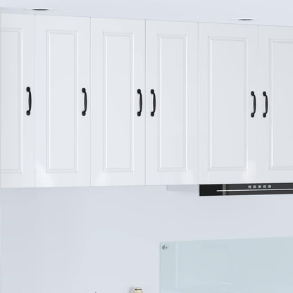 Wall Cabinet PORTO 2 pcs High Gloss White 30 x 31 x 80 cm