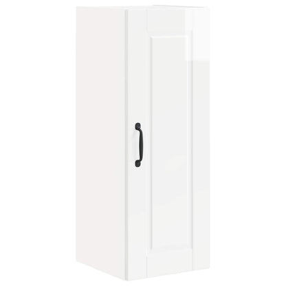 Wall Cabinet PORTO 2 pcs High Gloss White 30 x 31 x 80 cm