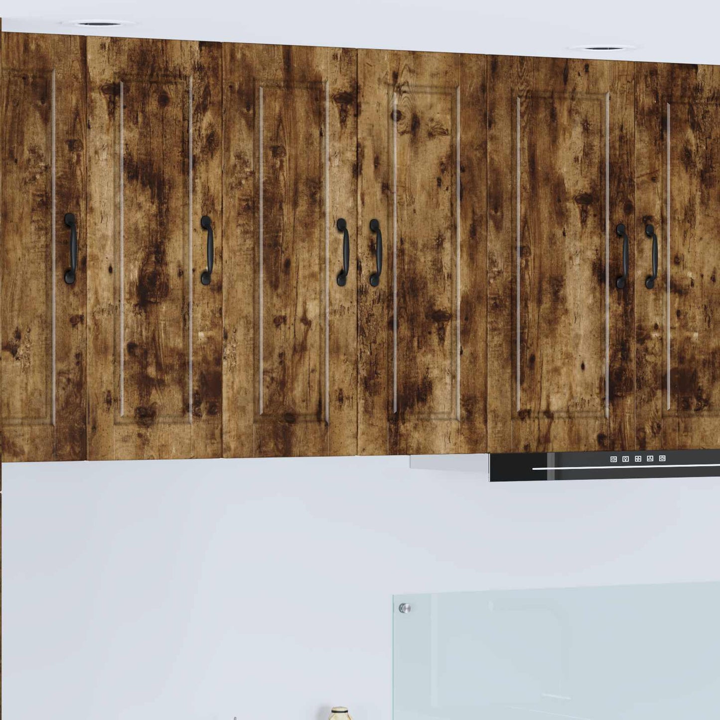 Wall Cabinet PORTO Smoked Oak 30 x 31 x 80 cm Engineered Wood