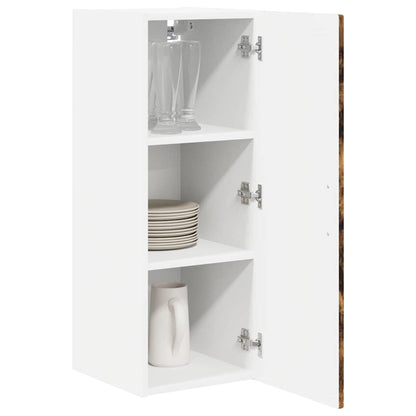 Wall Cabinet PORTO Smoked Oak 30 x 31 x 80 cm Engineered Wood