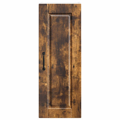 Wall Cabinet PORTO 2 pcs Smoked Oak Engineered Wood