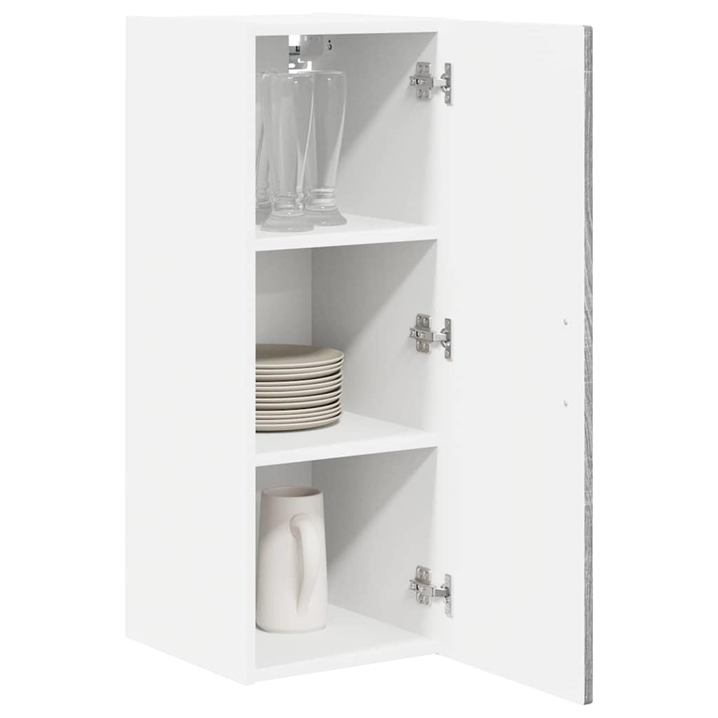 Wall Cabinet PORTO Grey Sonoma 30 x 31 x 80 cm Engineered Wood