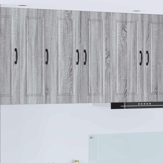 Wall Cabinet PORTO 2 pcs Grey Sonoma 30 x 31 x 80 cm