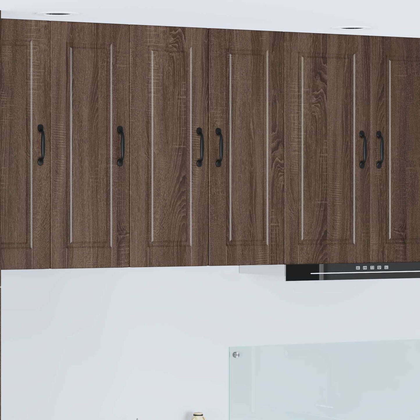 Wall Cabinet PORTO 2 pcs Brown Oak 30 x 31 x 80 cm