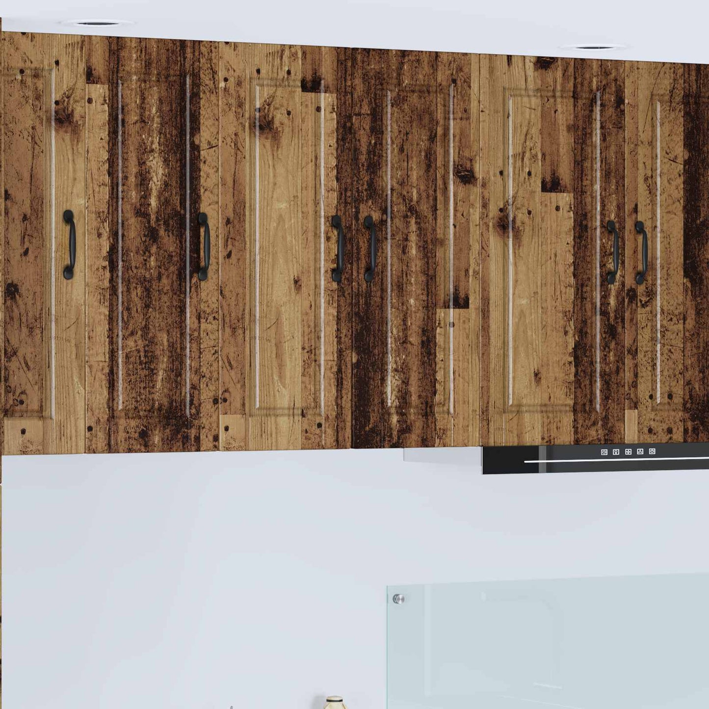 Wall Cabinet PORTO Old Wood 30 x 31 x 80 cm Engineered Wood
