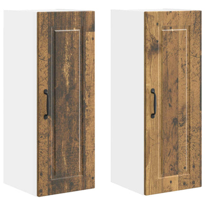 Wall Cabinet PORTO 2 pcs Old Wood 30 x 31 x 80 cm