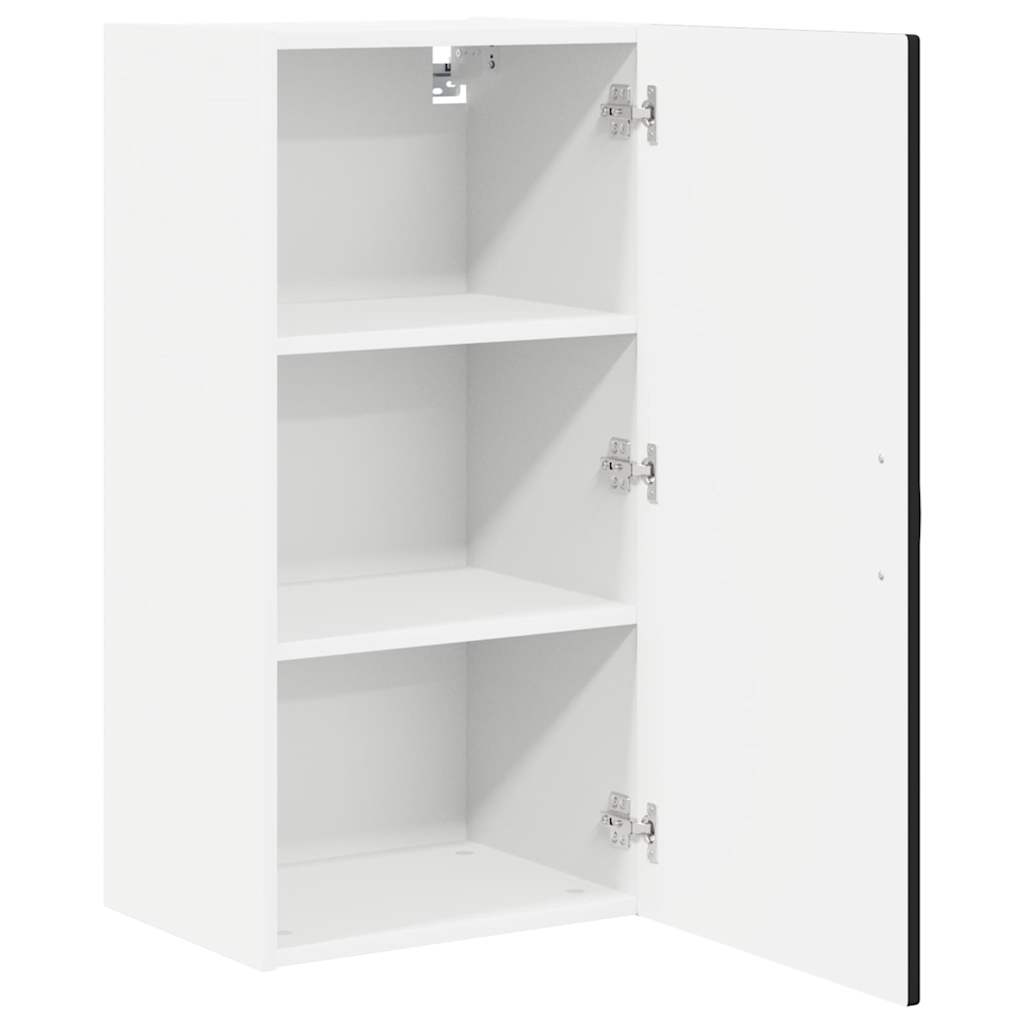 Wall Cabinet PORTO Black 40 x 31 x 80 cm Engineered Wood