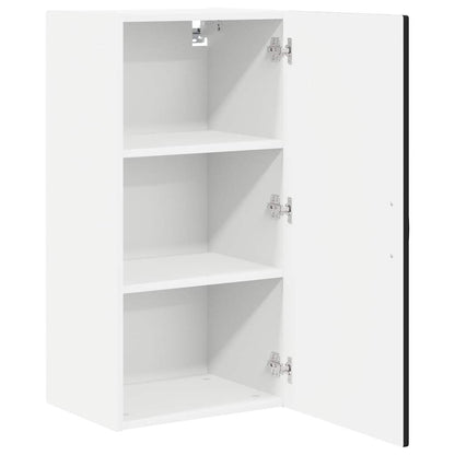 Wall Cabinet PORTO Black 40 x 31 x 80 cm Engineered Wood