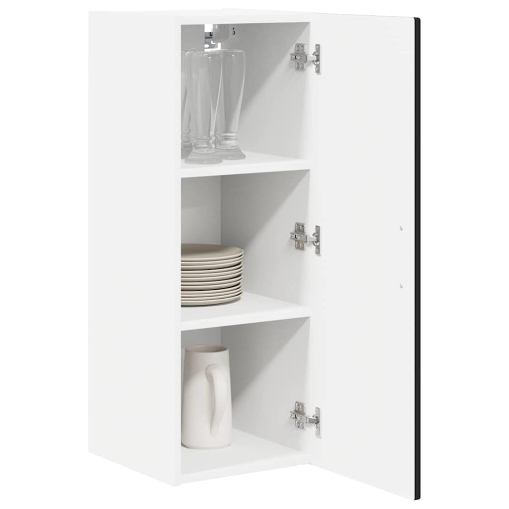 Wall Cabinet PORTO Black 40 x 31 x 80 cm Engineered Wood