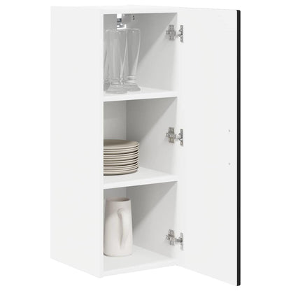 Wall Cabinet PORTO Black 40 x 31 x 80 cm Engineered Wood