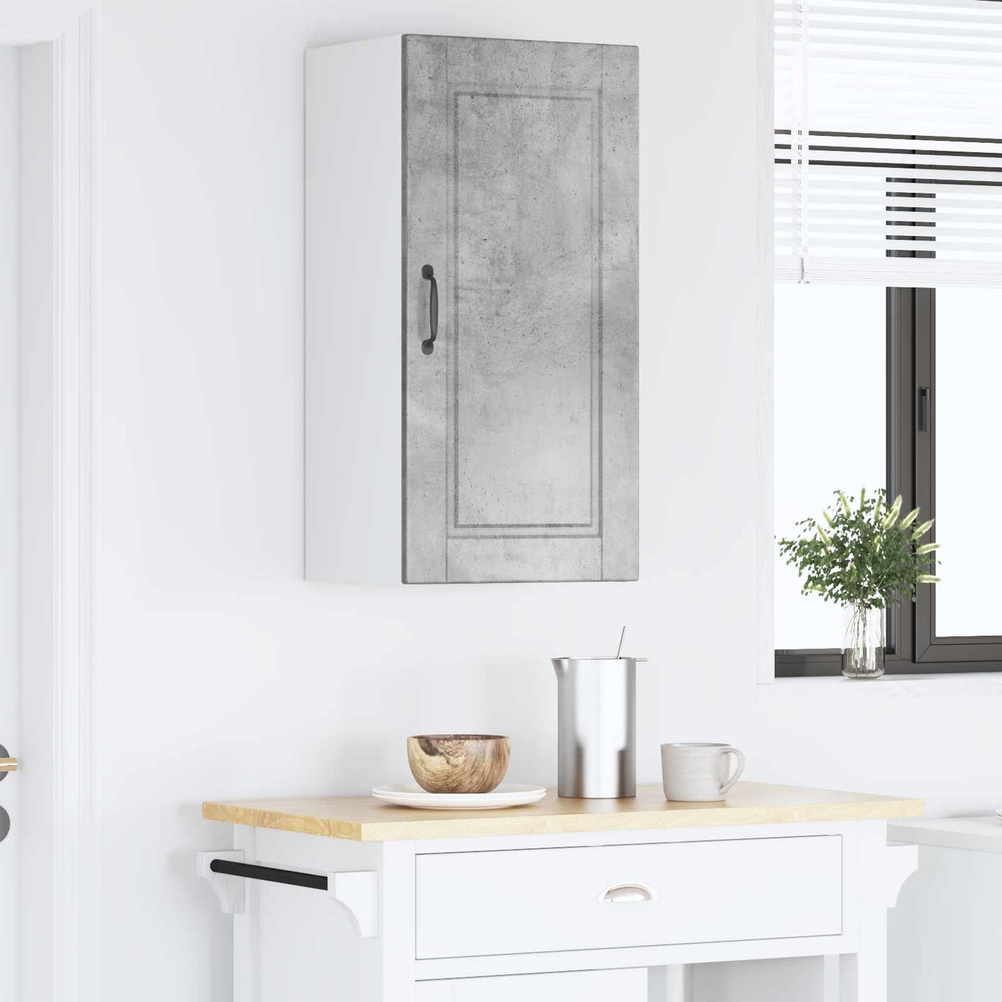 Wall Cabinet PORTO Concrete Grey 40 x 31 x 80 cm