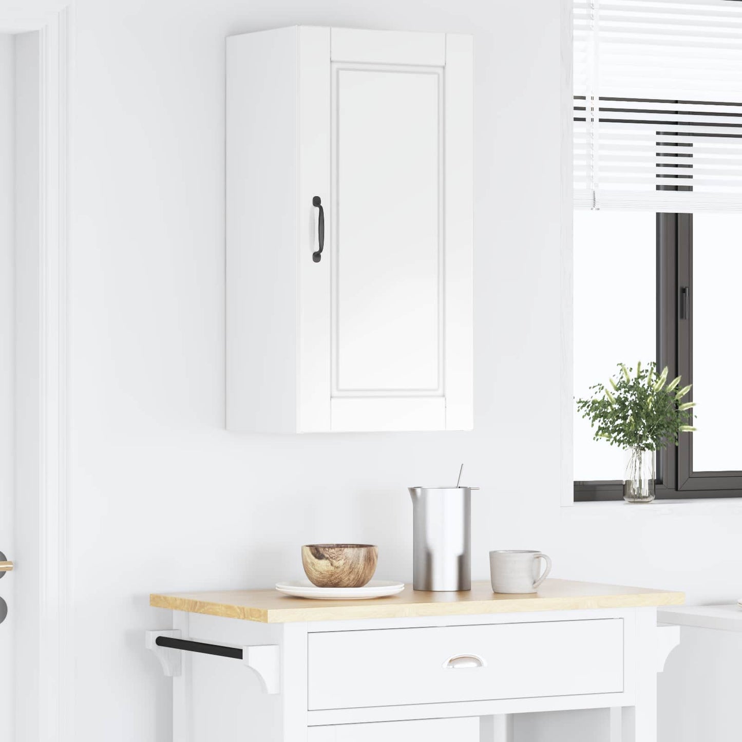 Wall Cabinet PORTO High Gloss White 40 x 31 x 80 cm