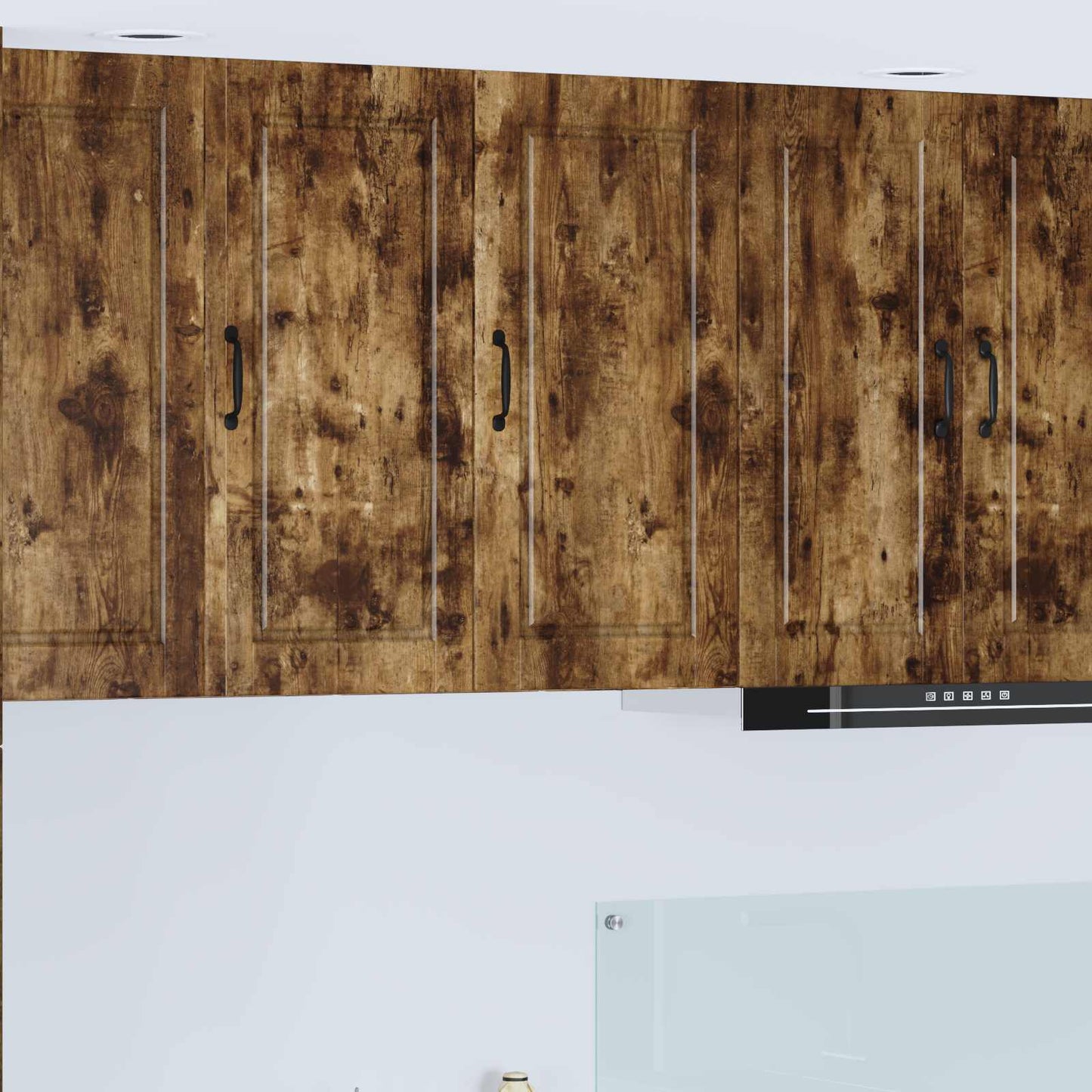 Wall Cabinet PORTO Smoked Oak 40 x 31 x 80 cm Engineered Wood