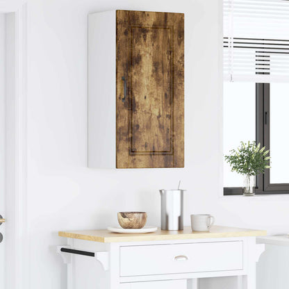 Wall Cabinet PORTO Smoked Oak 40 x 31 x 80 cm Engineered Wood