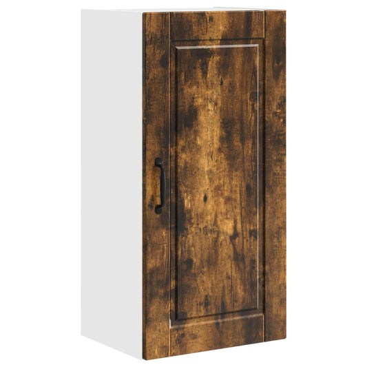 Wall Cabinet PORTO Smoked Oak 40 x 31 x 80 cm Engineered Wood