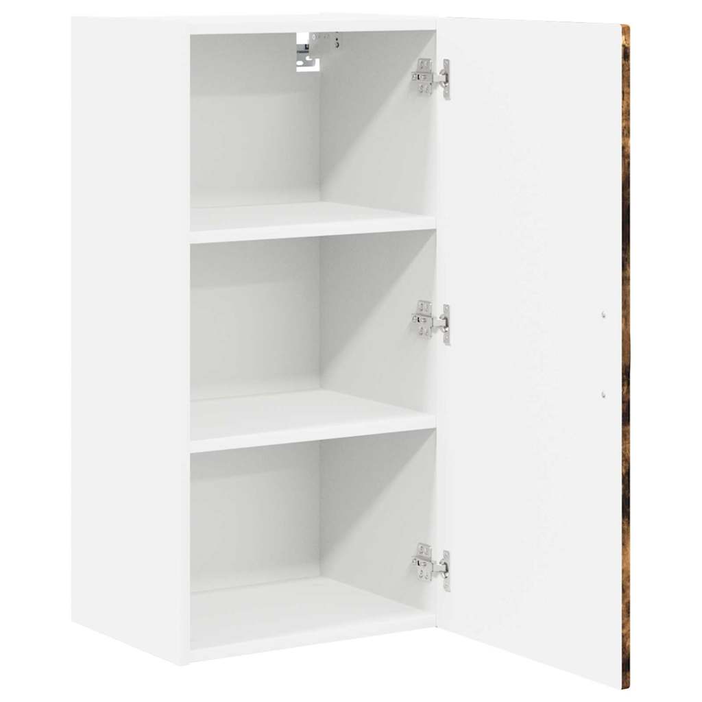 Wall Cabinet PORTO Smoked Oak 40 x 31 x 80 cm Engineered Wood