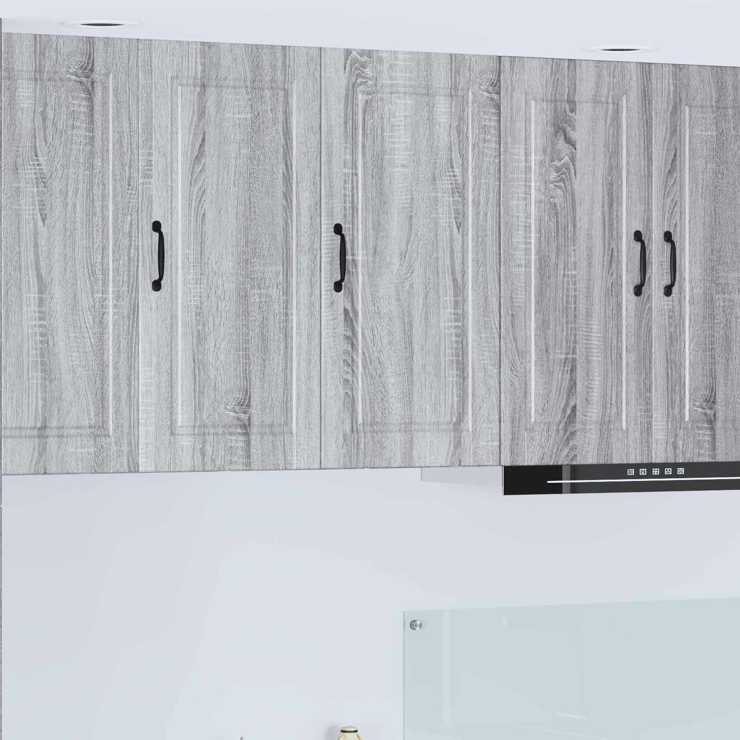 Wall Cabinet PORTO Grey Sonoma 40 x 31 x 80 cm Engineered Wood