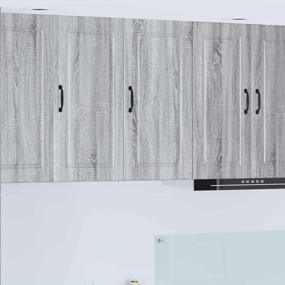 Wall Cabinet PORTO Grey Sonoma 40 x 31 x 80 cm Engineered Wood
