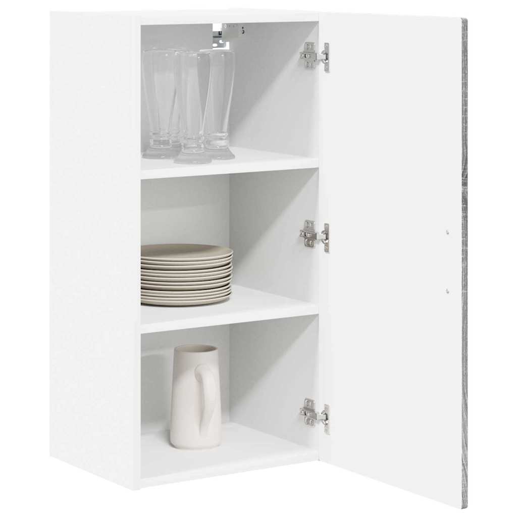 Wall Cabinet PORTO Grey Sonoma 40 x 31 x 80 cm Engineered Wood