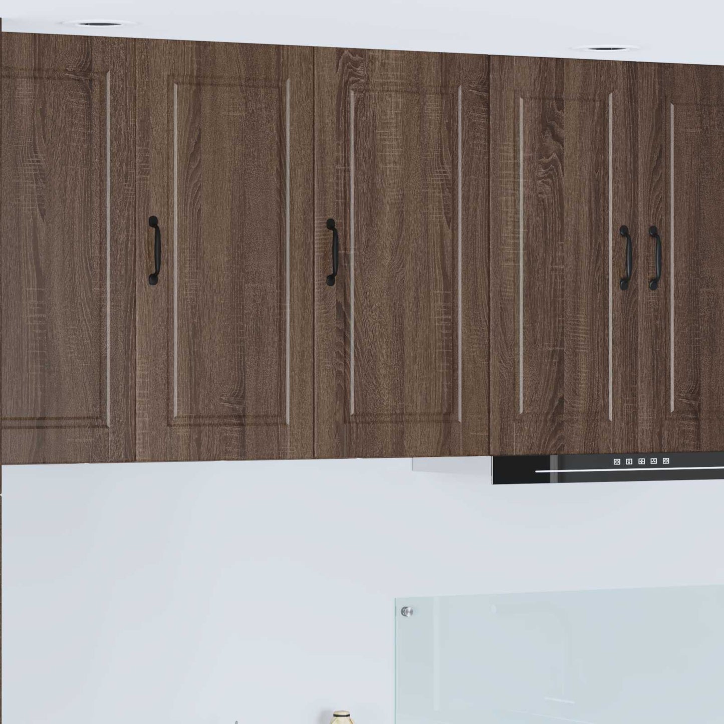 Wall Cabinet PORTO Brown Oak 40 x 31 x 80 cm Engineered Wood