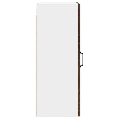 Wall Cabinet PORTO Brown Oak 40 x 31 x 80 cm Engineered Wood