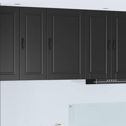 Wall Cabinet PORTO Black 50 x 31 x 80 cm Engineered Wood