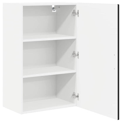 Wall Cabinet PORTO Black 50 x 31 x 80 cm Engineered Wood