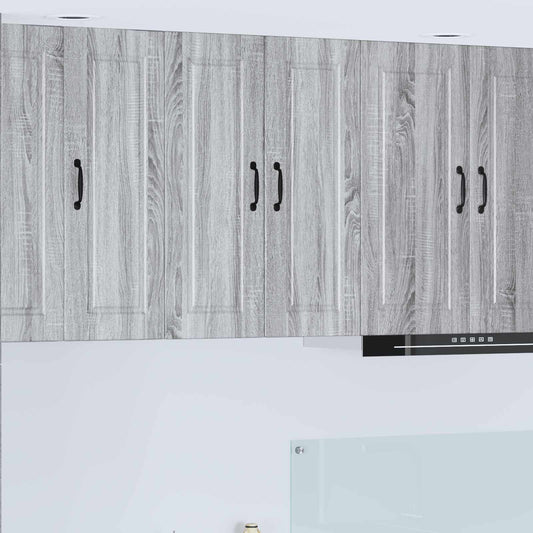 Wall Cabinet PORTO Grey Sonoma 60 x 31 x 80 cm Engineered Wood