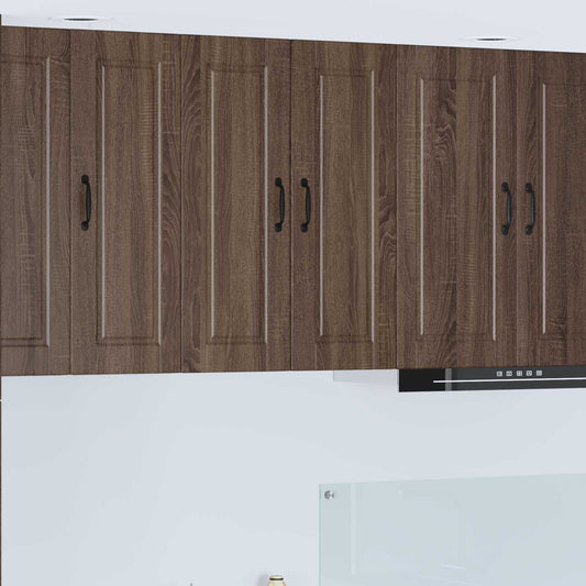 Wall Cabinet PORTO Brown Oak 60 x 31 x 80 cm Engineered Wood