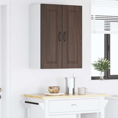 Wall Cabinet PORTO Brown Oak 60 x 31 x 80 cm Engineered Wood