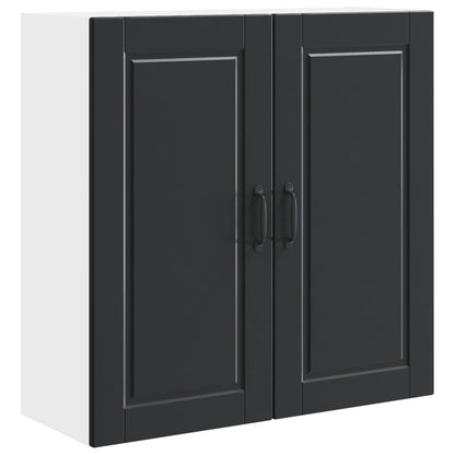 Wall Cabinet PORTO Black 80 x 31 x 80 cm Engineered Wood