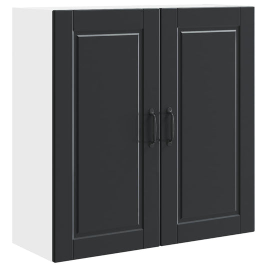 Wall Cabinet PORTO Black 80 x 31 x 80 cm Engineered Wood